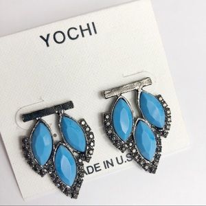 YOCHI Faux Stone Bohemian Midwestern Earrings